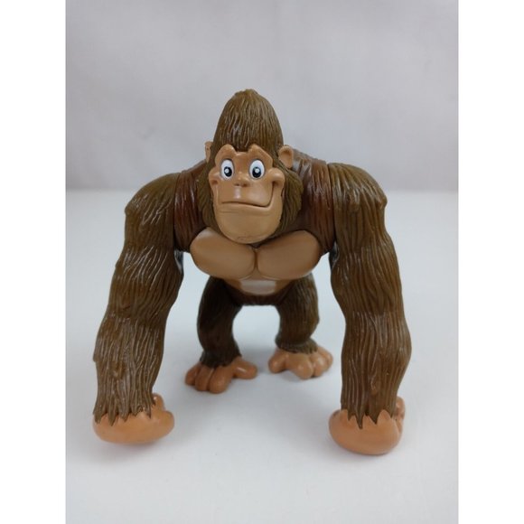 2000 Rainforest Cafe Action Figure Jointed Gorilla Jungle 4" - Picture 1 of 5